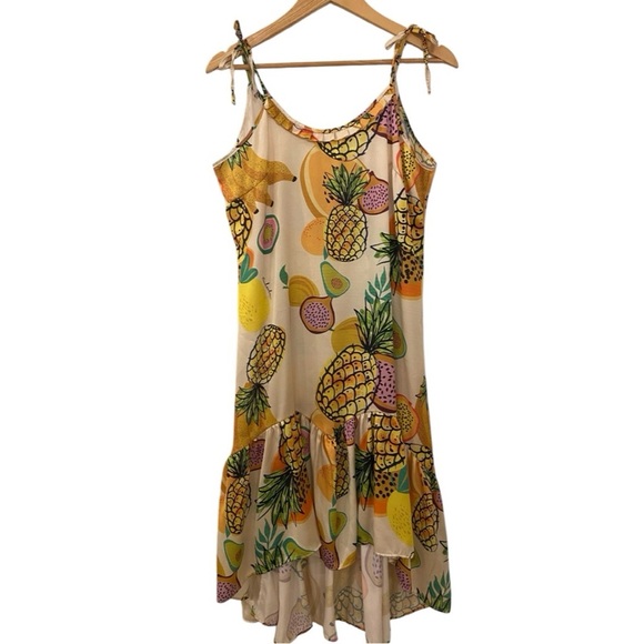 Bululu Womens Fruit Cocktail Satin Dress - Picture 3 of 7